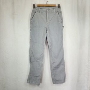 AMERICAN EAGLE Womens 4 Gray Cargo Pants High Rise Straight Cotton Blend